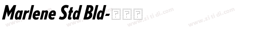 Marlene Std Bld字体转换